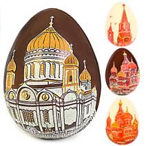 Шоколадное яйцо с видами Москвы в ассортименте